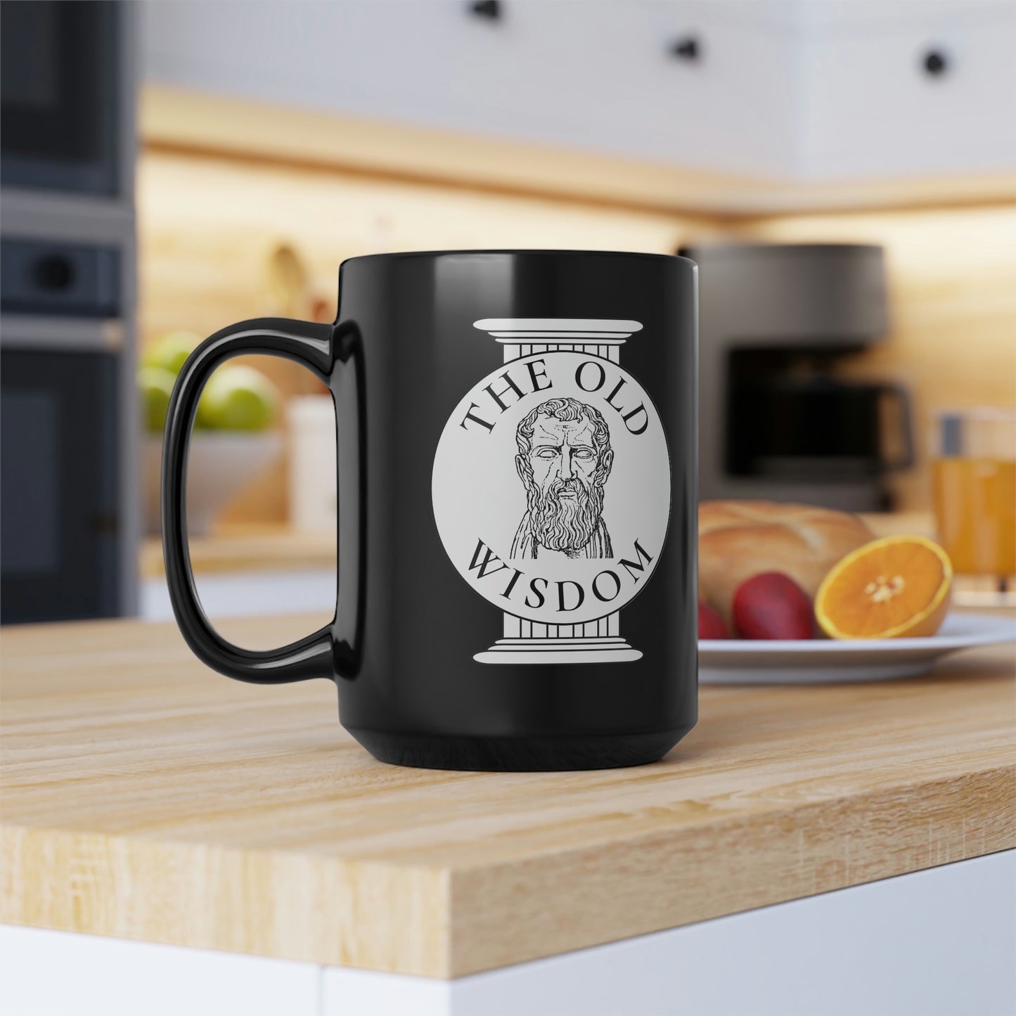 Waste no more time arguing what a good man should be - Black Mug, 15oz