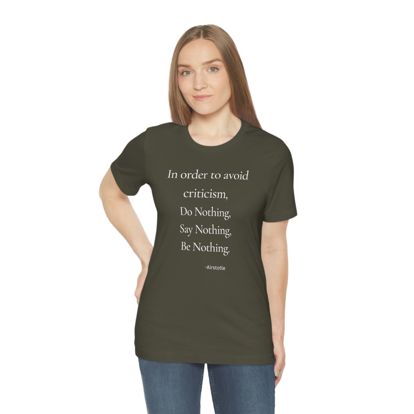 In order to avoid criticism - Short Sleeve Tee