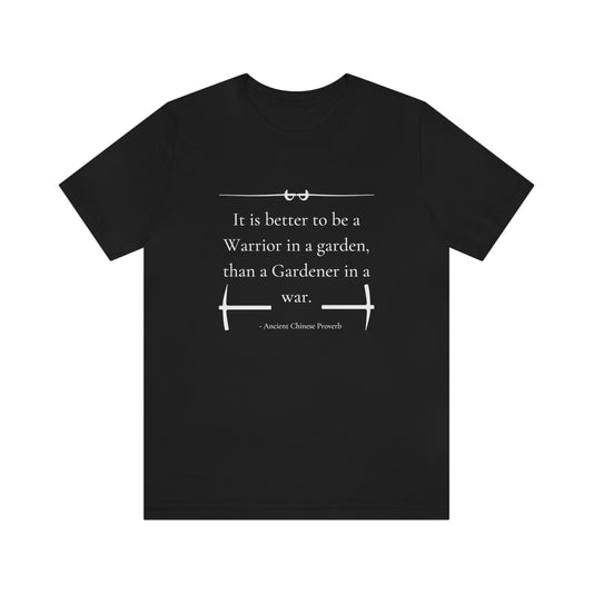 Warrior in a garden - Short Sleeve Tee